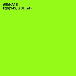 #95FA18 - Green Yellow Color Image