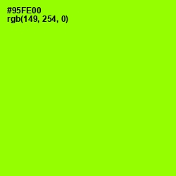 #95FE00 - Lime Color Image
