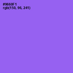 #9660F1 - Medium Purple Color Image