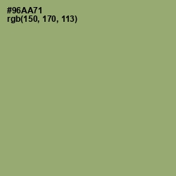 #96AA71 - Olivine Color Image