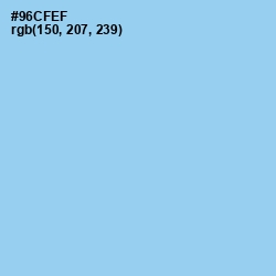 #96CFEF - Cornflower Color Image