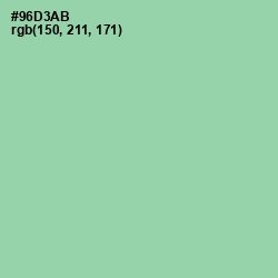 #96D3AB - Vista Blue Color Image