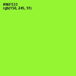#96F533 - Green Yellow Color Image