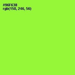 #96F638 - Green Yellow Color Image