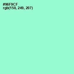 #96F9CF - Riptide Color Image