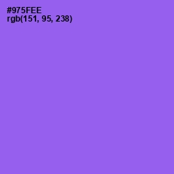 #975FEE - Medium Purple Color Image