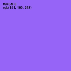 #9764F8 - Medium Purple Color Image