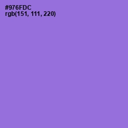#976FDC - Medium Purple Color Image