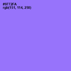 #9772FA - Medium Purple Color Image