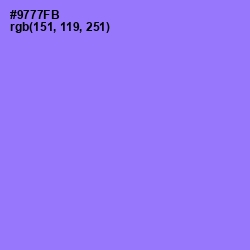 #9777FB - Medium Purple Color Image