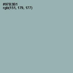 #97B3B1 - Summer Green Color Image