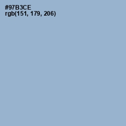 #97B3CE - Rock Blue Color Image
