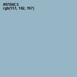 #97B6C5 - Rock Blue Color Image