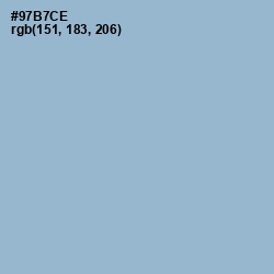 #97B7CE - Rock Blue Color Image