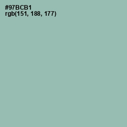 #97BCB1 - Summer Green Color Image