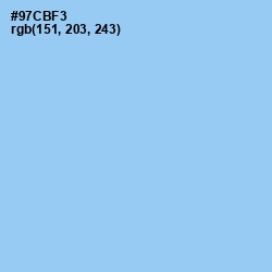 #97CBF3 - Cornflower Color Image