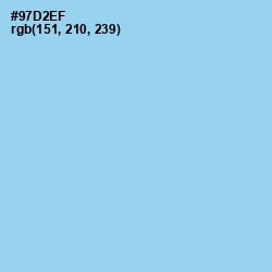 #97D2EF - Morning Glory Color Image