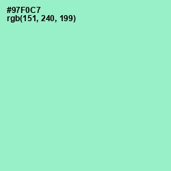 #97F0C7 - Riptide Color Image