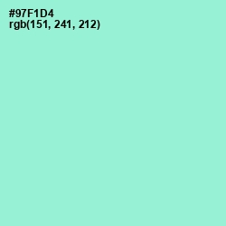 #97F1D4 - Riptide Color Image