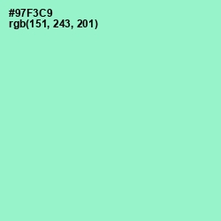 #97F3C9 - Riptide Color Image