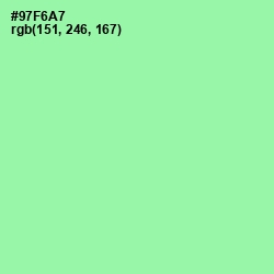 #97F6A7 - Mint Green Color Image