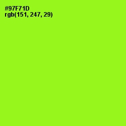 #97F71D - Green Yellow Color Image