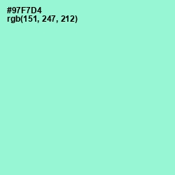 #97F7D4 - Riptide Color Image