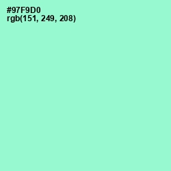 #97F9D0 - Riptide Color Image