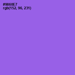 #9860E7 - Medium Purple Color Image