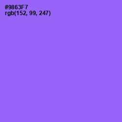 #9863F7 - Medium Purple Color Image