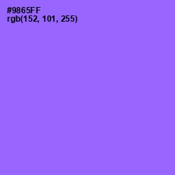 #9865FF - Medium Purple Color Image