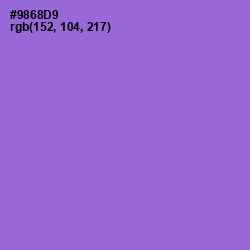 #9868D9 - Medium Purple Color Image