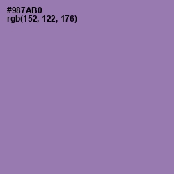 #987AB0 - Lavender Purple Color Image