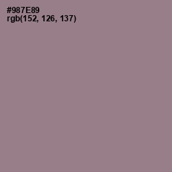 #987E89 - Mountbatten Pink Color Image