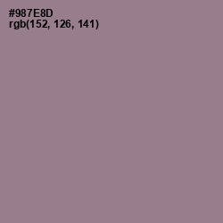 #987E8D - Mountbatten Pink Color Image