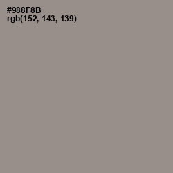 #988F8B - Mountain Mist Color Image