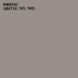 #988F8C - Mountain Mist Color Image