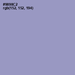 #9898C2 - Blue Bell Color Image