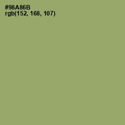 #98A86B - Olivine Color Image