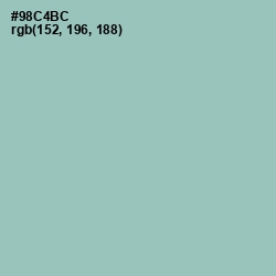 #98C4BC - Shadow Green Color Image