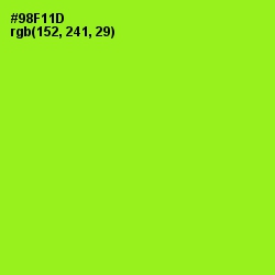 #98F11D - Inch Worm Color Image