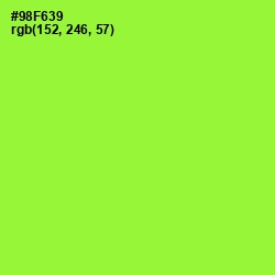 #98F639 - Green Yellow Color Image