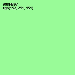 #98FB97 - Mint Green Color Image