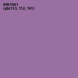 #9970A1 - Wisteria Color Image