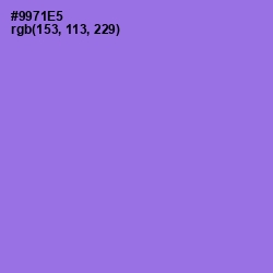 #9971E5 - Medium Purple Color Image