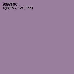 #997F9C - Mountbatten Pink Color Image