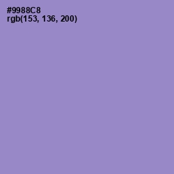 #9988C8 - Blue Bell Color Image