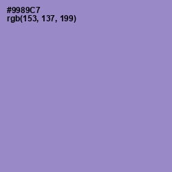 #9989C7 - Blue Bell Color Image