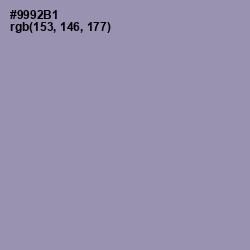 #9992B1 - Manatee Color Image