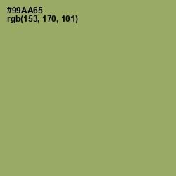 #99AA65 - Olivine Color Image